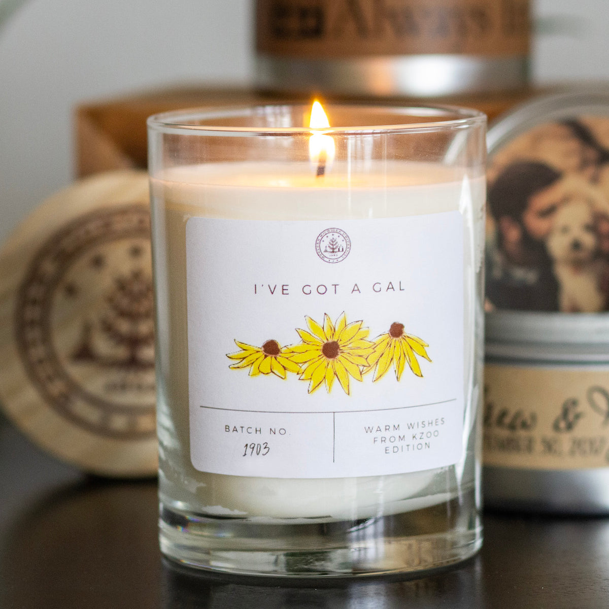 customized candles by Kalamazoo Candle Company