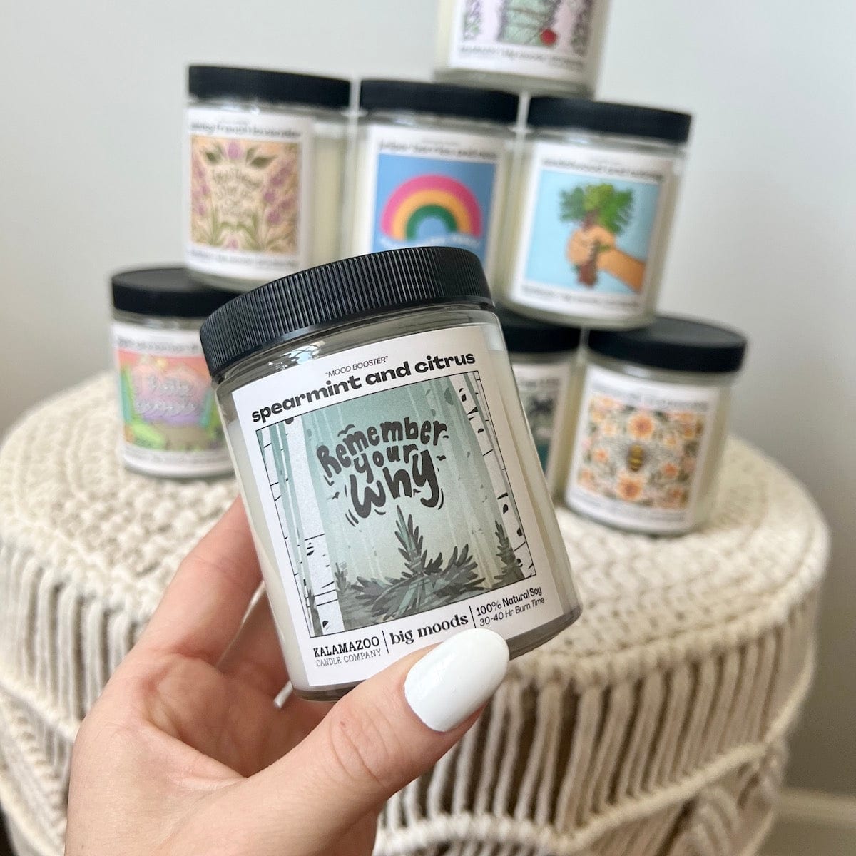 "Remember Your Why" Spearmint &amp; Citrus - 5oz Soy Candle