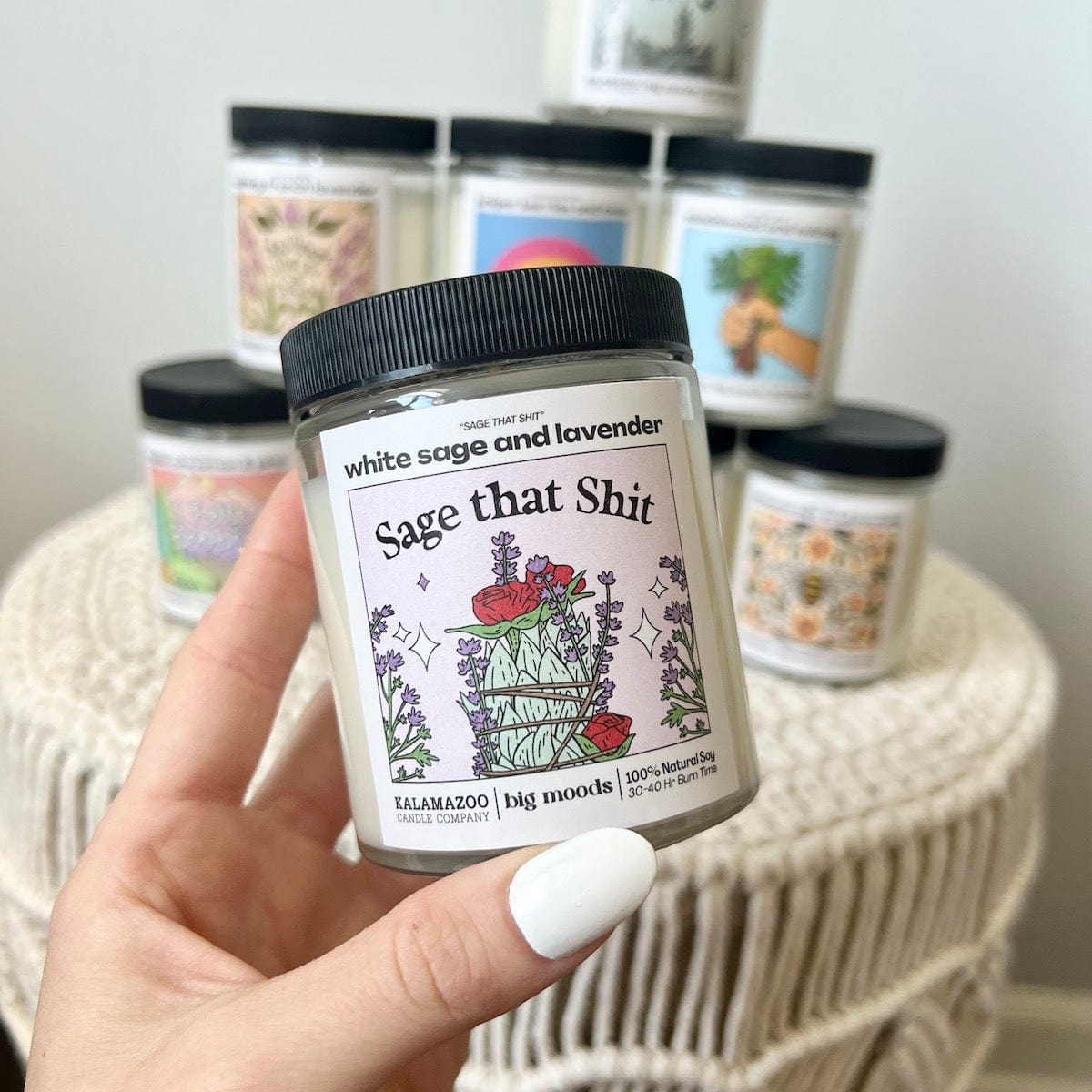 "Sage That Shit" White Sage &amp; Lavender - 5oz Soy Candle